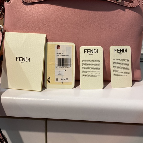 Fendi Bubblegum Pink Leather Small By The Way Bag - Picture 7 of 7